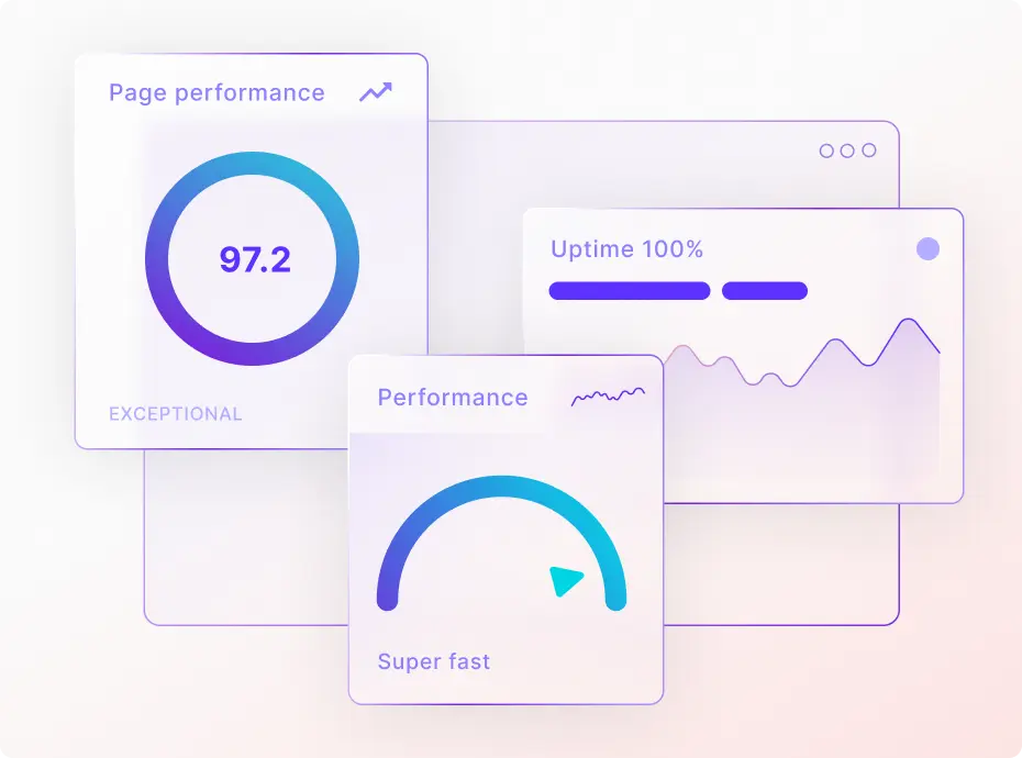We've optimized performance especially for WordPress.